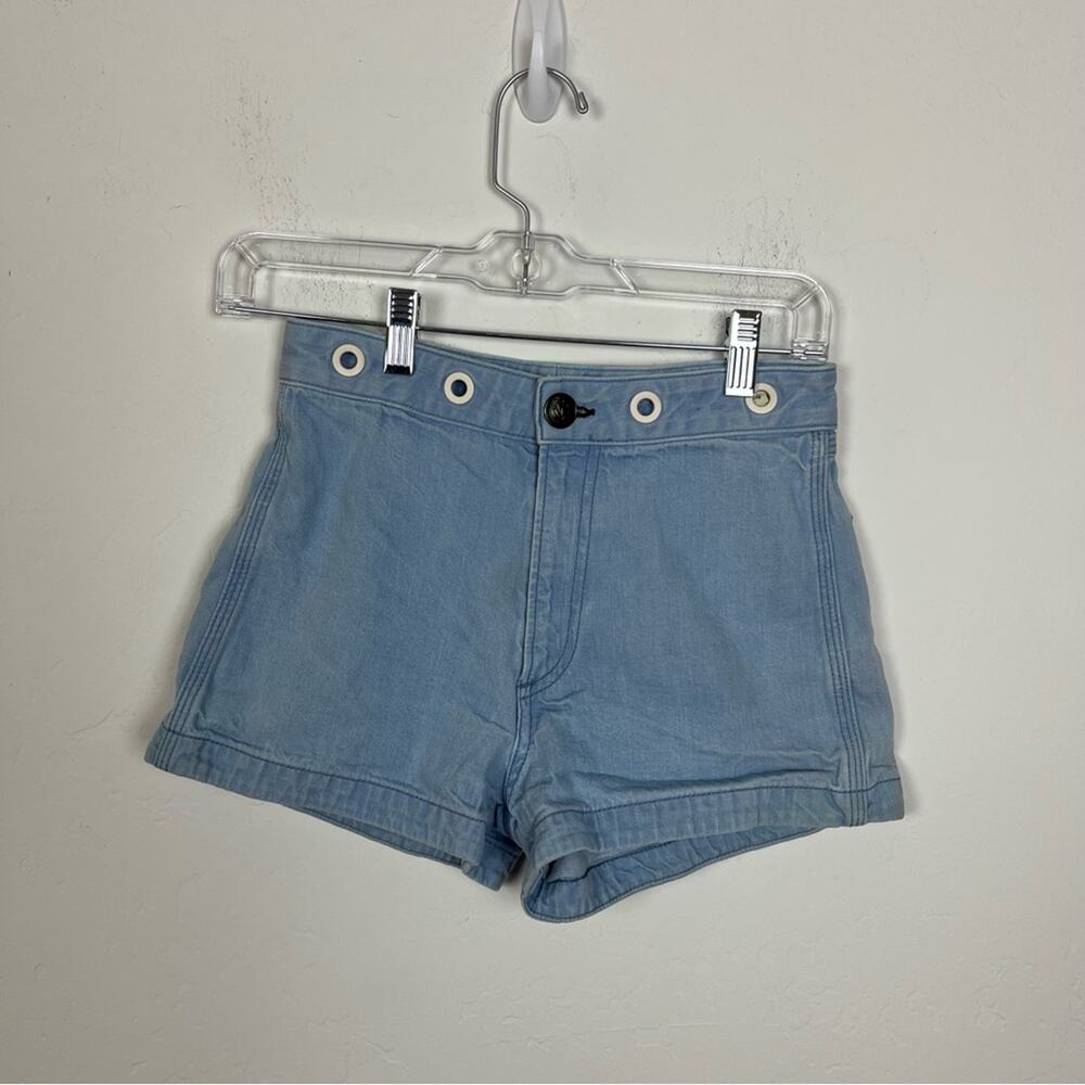 Rag & Bone Blue High Rise Hot Shorts